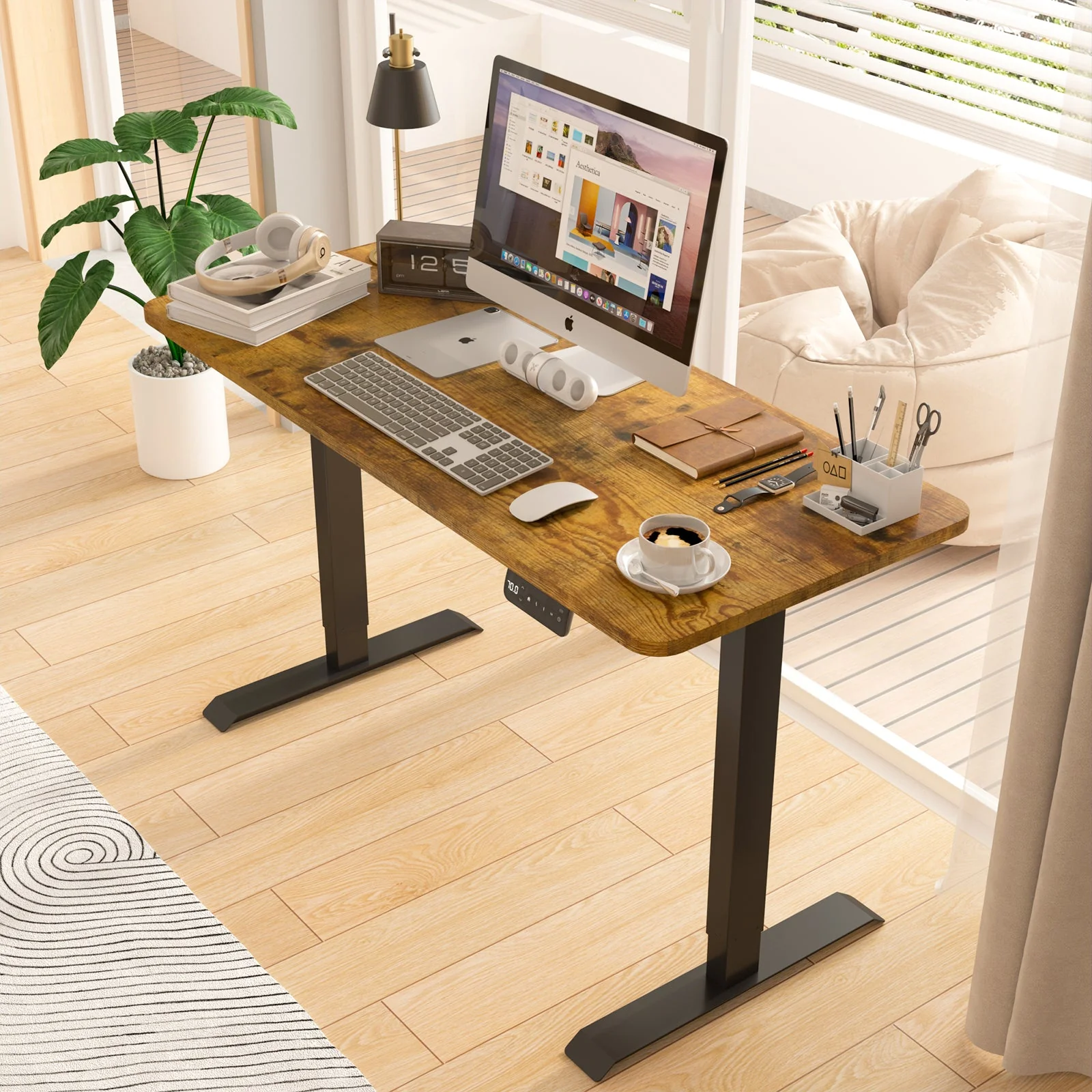 Electric Standing Desk  Adjustable Height 120cm