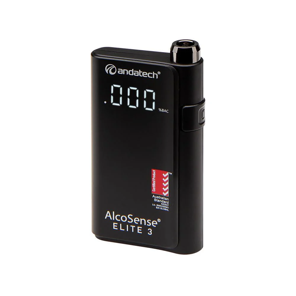 AlcoSense? Elite 3 Personal Breathalyser AS3547 Certified