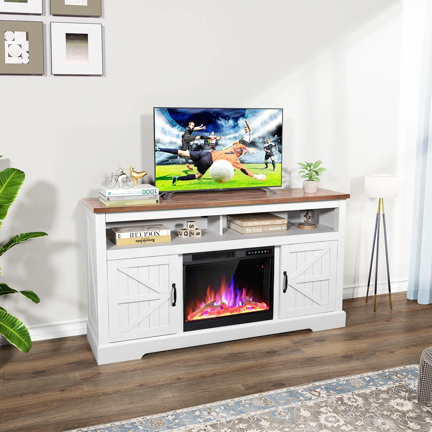 Electric Fireplace TV Stand 65 Inch