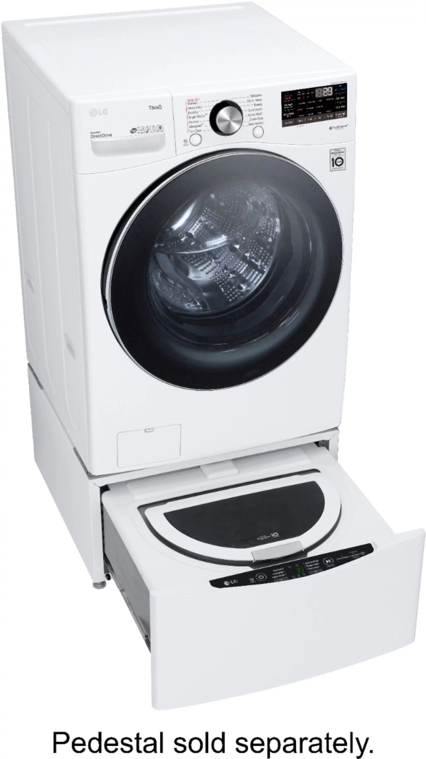 LG �C 5.0 Cu. Ft. High-Efficiency Stackable Smart Front Load Washer with Steam and Built-In Intelligence �C White