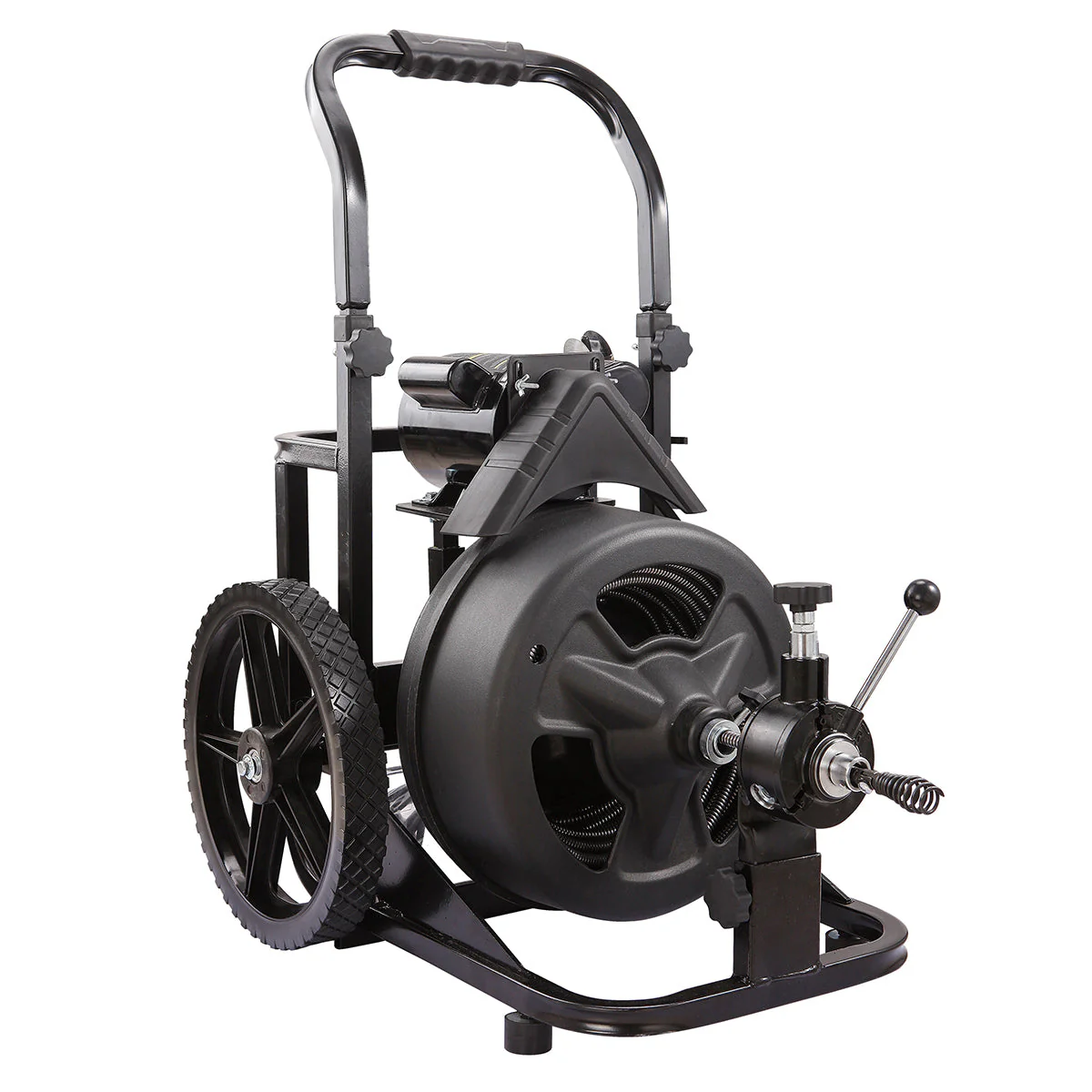 XtremepowerUS 45078 45078 Drain Snake Commercial w/Attachments 100' Electric Sewer