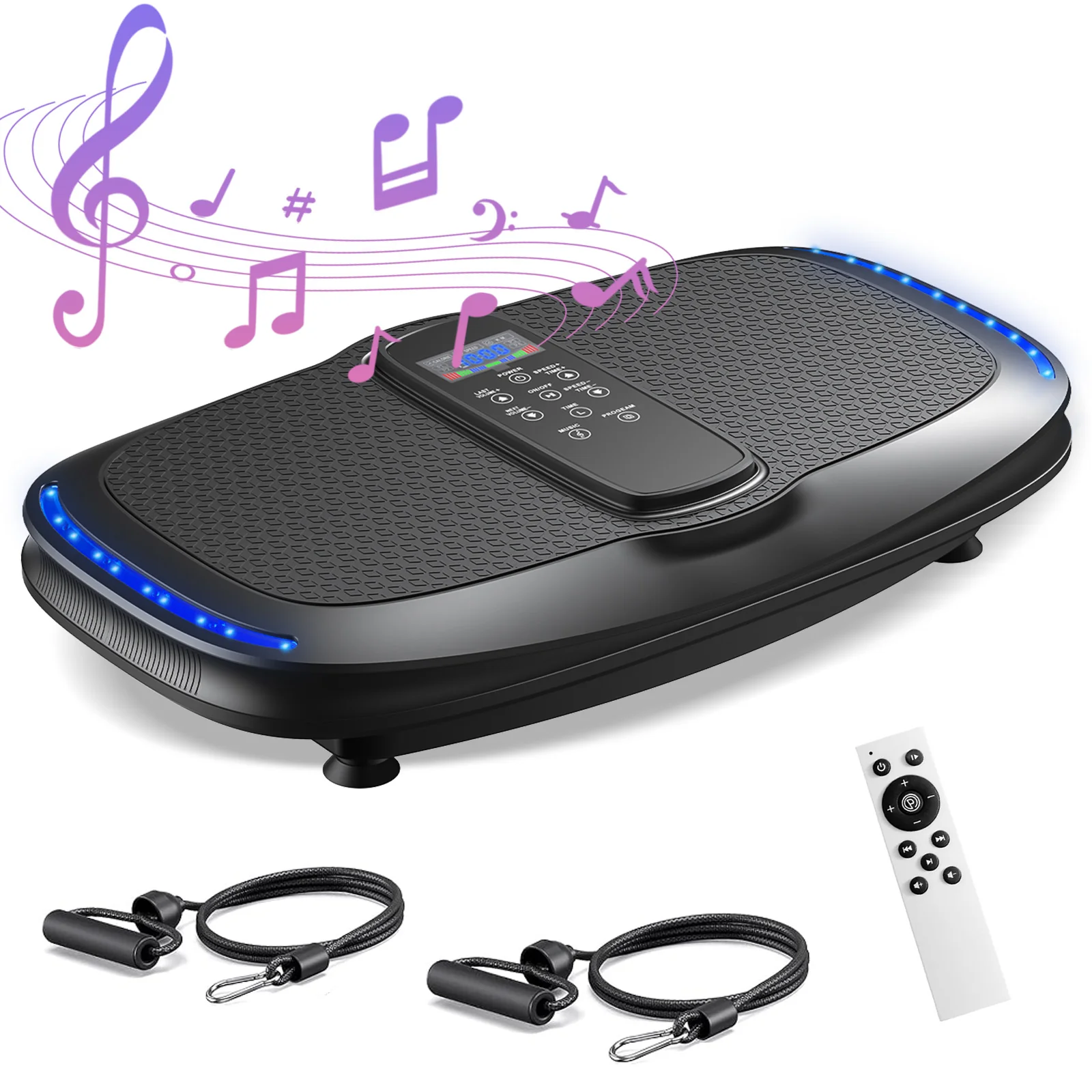 Extra-Wide Vibration Plate Exercise Machine 80cm