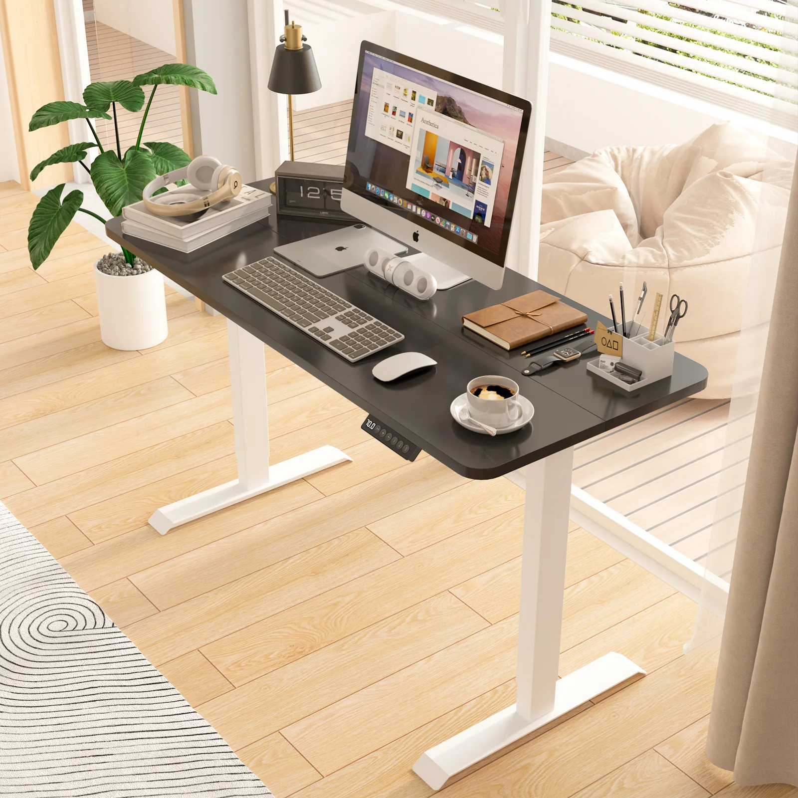 Adjustable Height Electric Standing Desk 120cm