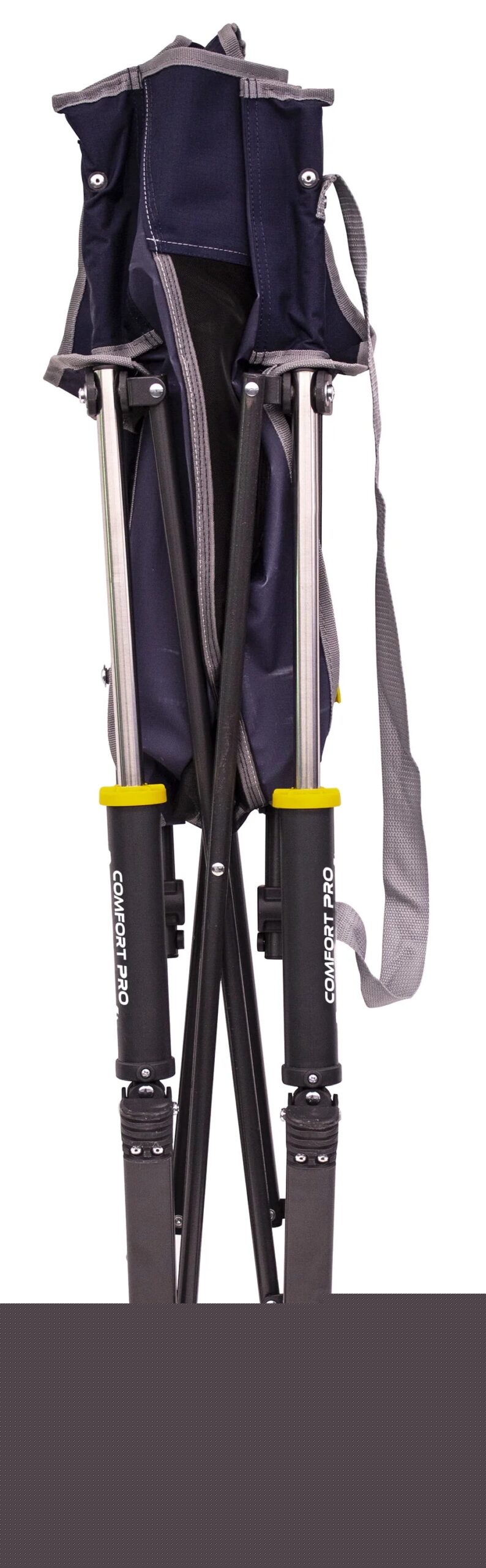 GCI Outdoor Comfort Pro Rocker Foldable Camp Chair, Indigo �C Durable, Portable, with Beverage Holder & Phone Pocket