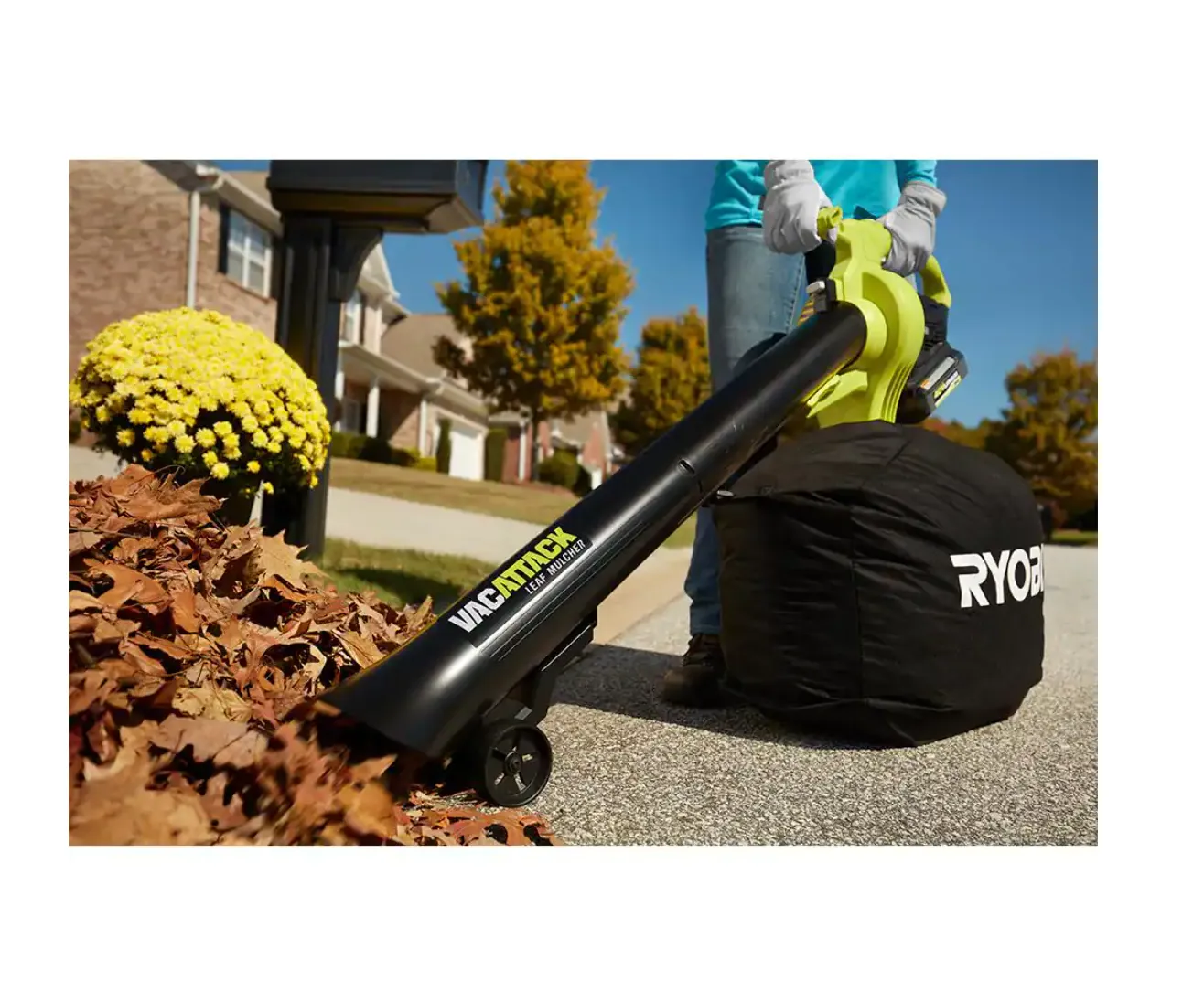 RY40451-2B 40V Vac Attack Cordless Leaf Vacuum/Mulcher with (2) 5.0 Ah Batteries and (1) Charger