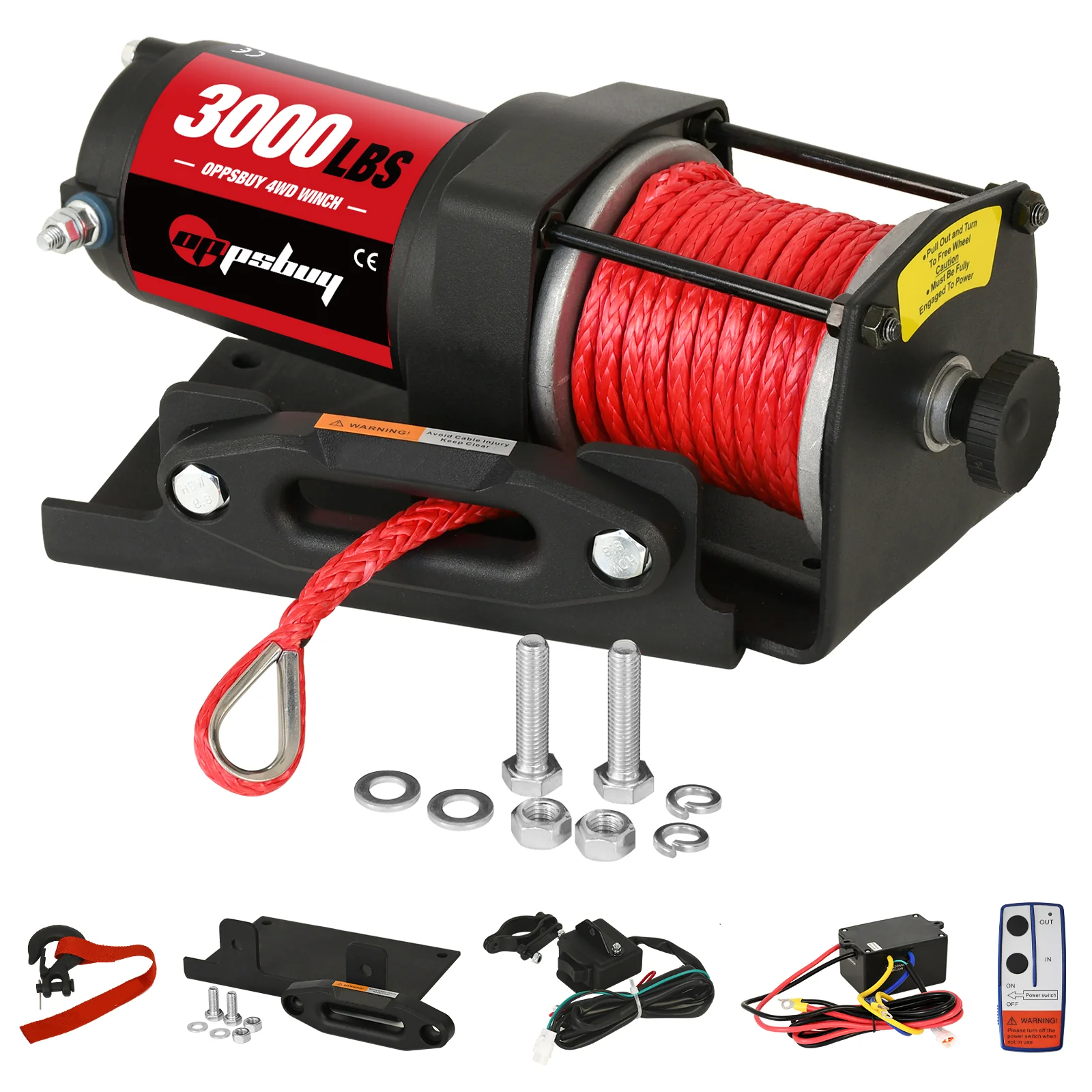 Electric Winch 3000lbs/1360kg 12V