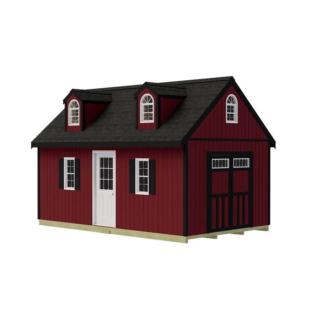 Best barns Hampton 12��24 Wood Storage Shed Kit Installation Included