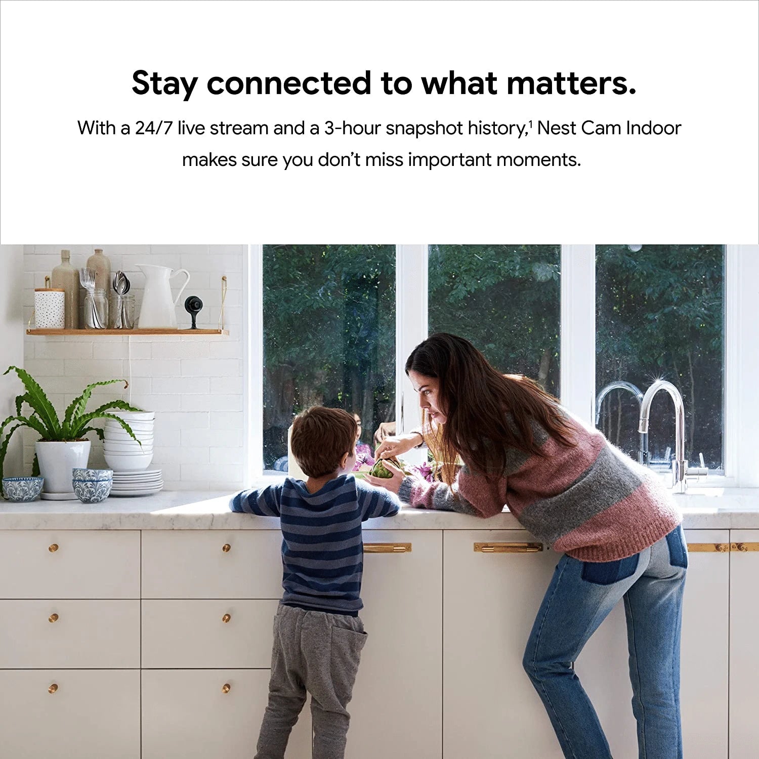 Google Nest Cam Indoor Wired Indoor Camera, For Home Security