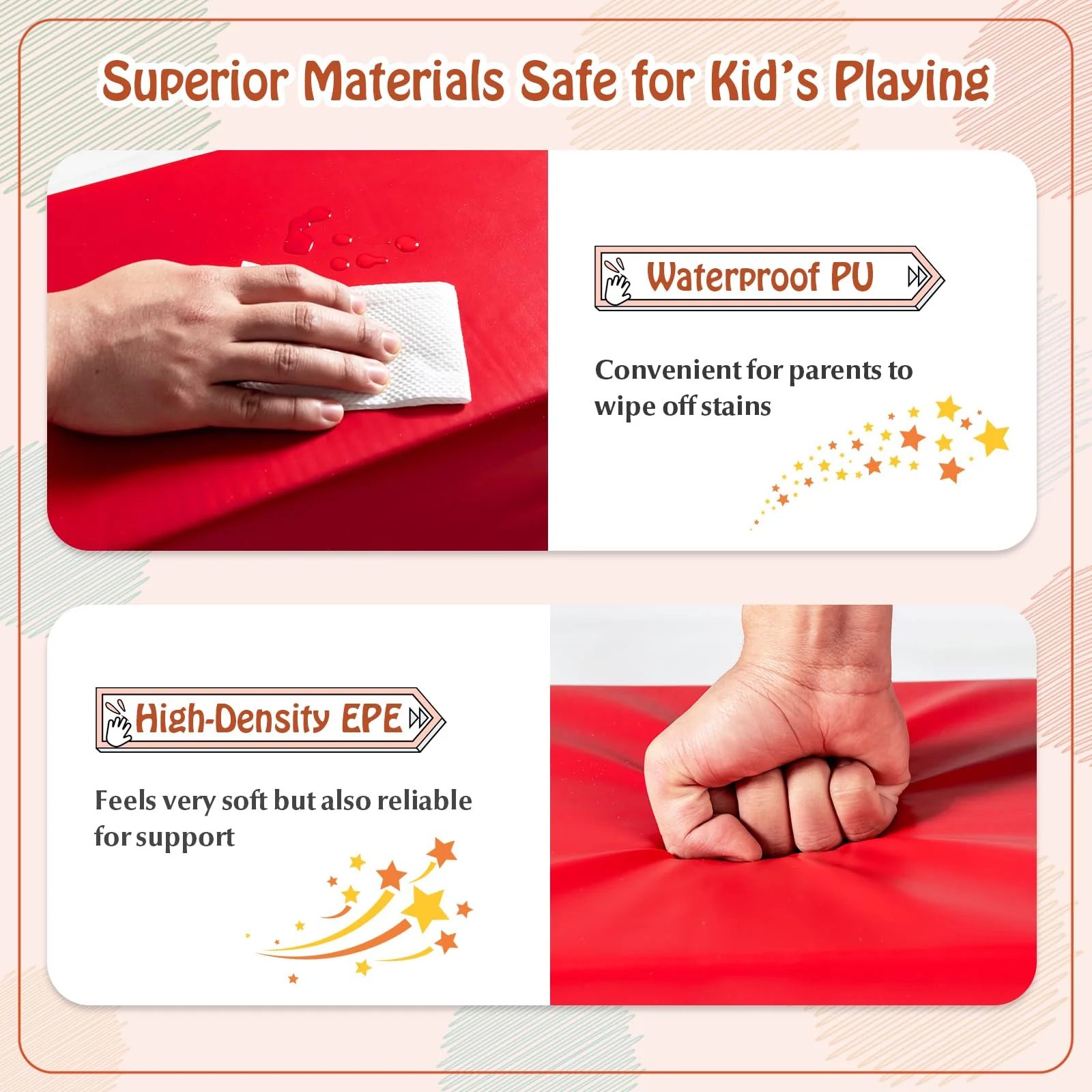 11-Piece Climb and Crawl Foam Block Play Set, Waterproof Foam Climbing Toy Set