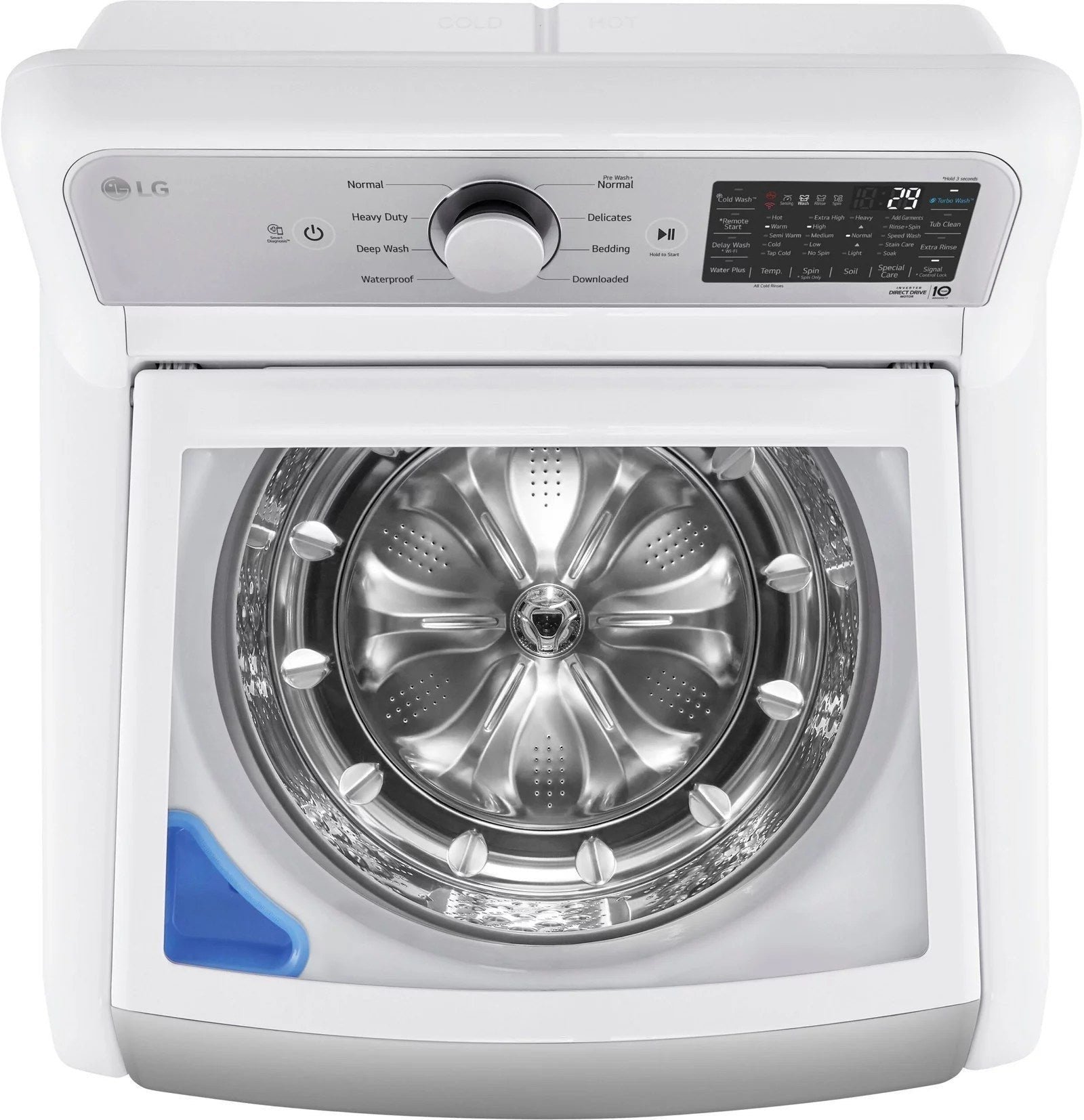 LG �C 5.5 Cu. Ft. Smart Top Load Washer with TurboWash3D �C White