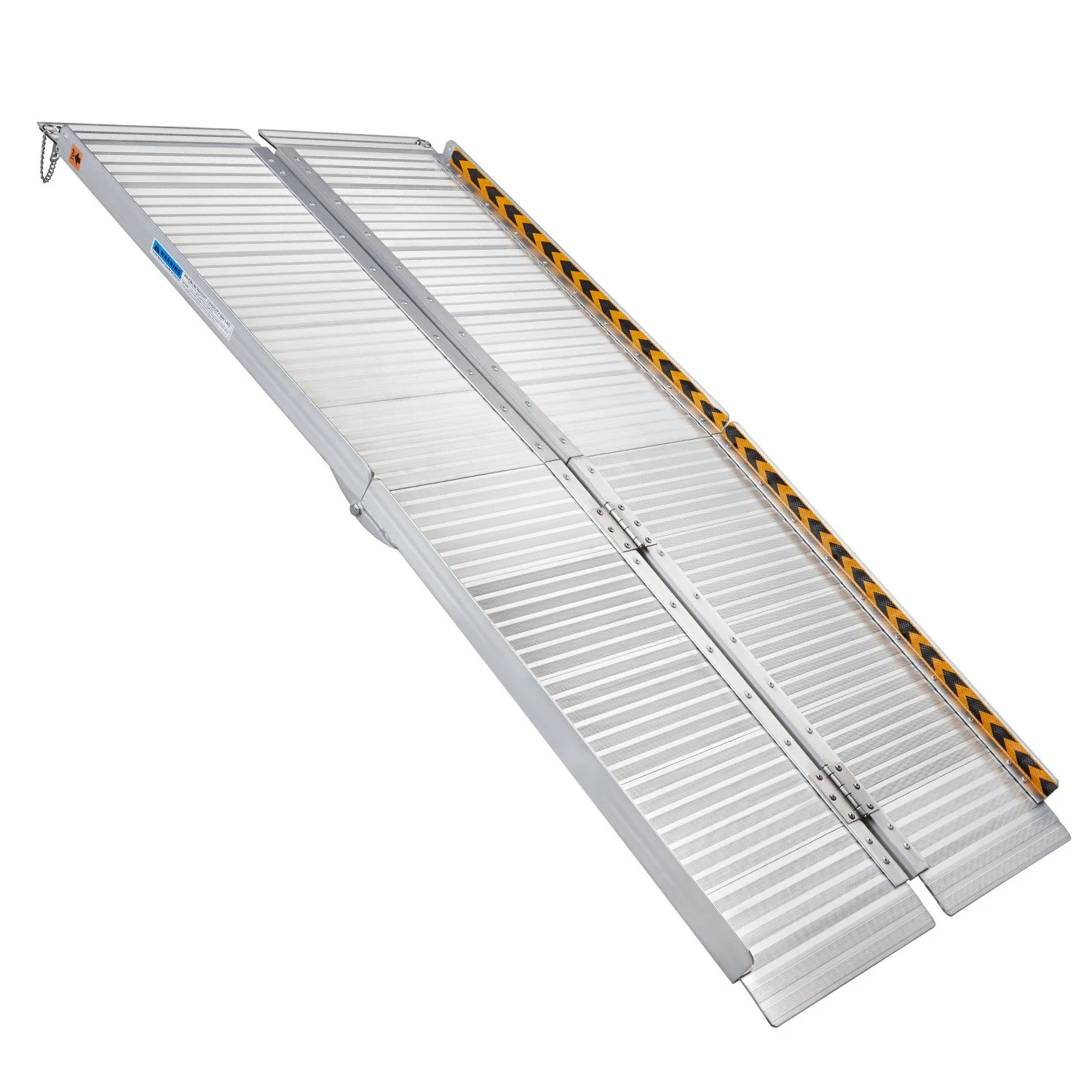 Kartrite 6ft Aluminium Foldable Wheelchair Ramp Non-Slip R02 Silver