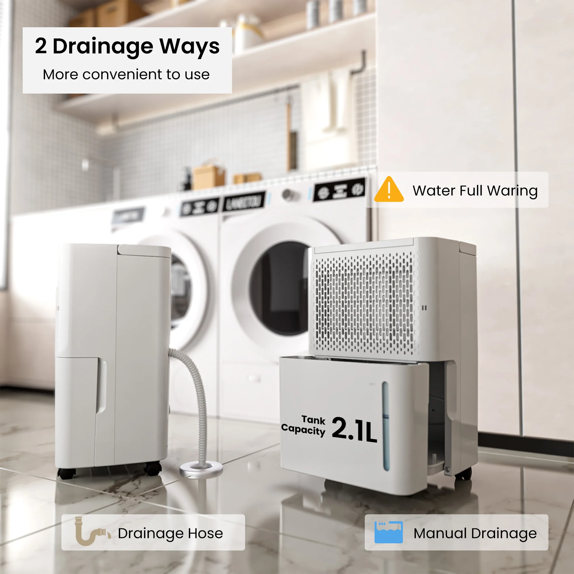 2.1L Air Dehumidifiers
