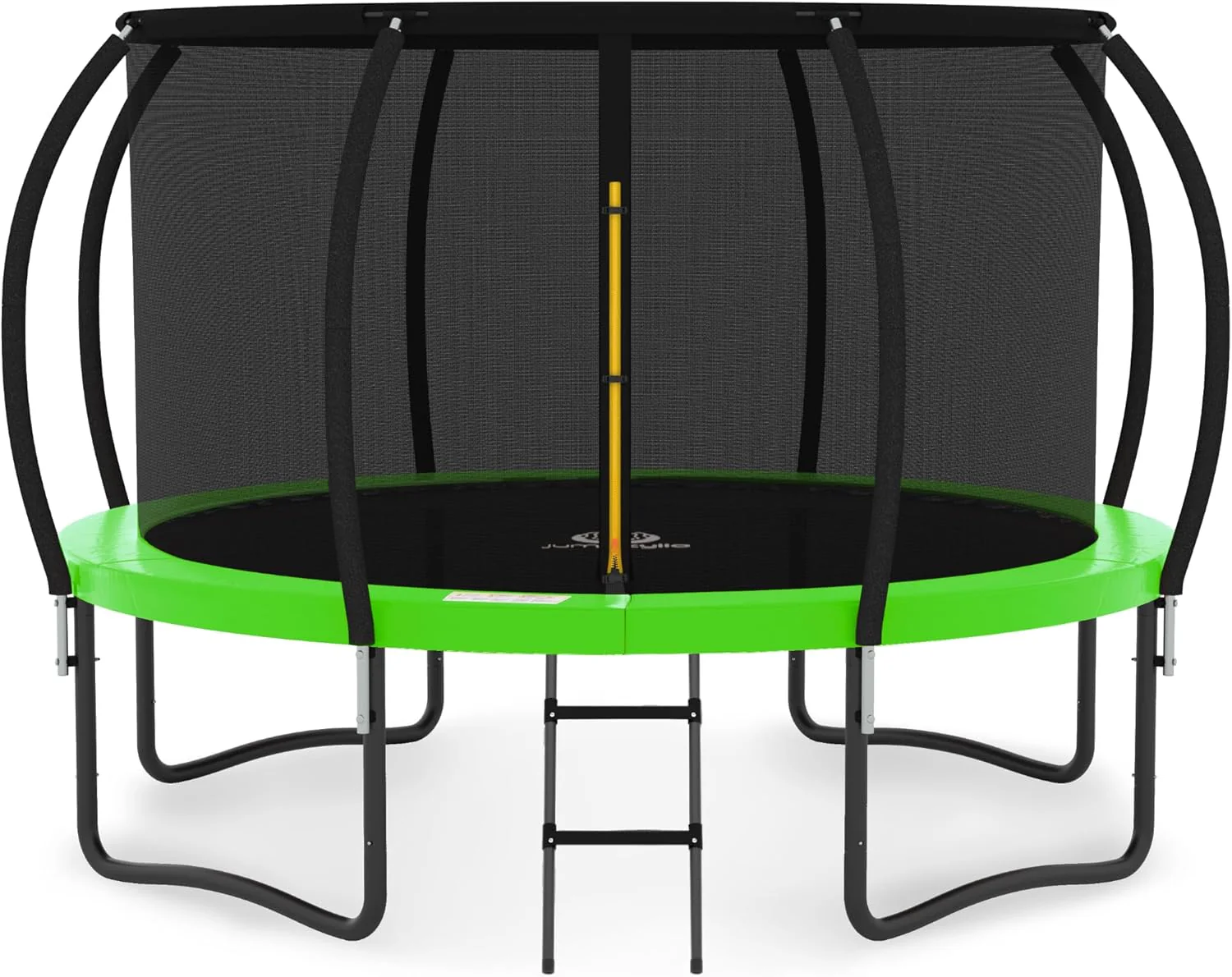 JUMPZYLLA Trampoline 8FT 10FT 12FT 14FT 15FT 16FT Trampoline with Enclosure - Recreational Trampolines with Ladder and AntiRust Coating, ASTM Approval Outdoor Trampoline for Kids