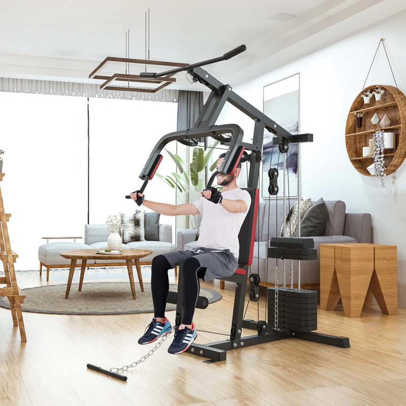 Multifunctional Cross Trainer Exercise Workout Equipment Fitness Weight Strength Training Machine Home Gym System