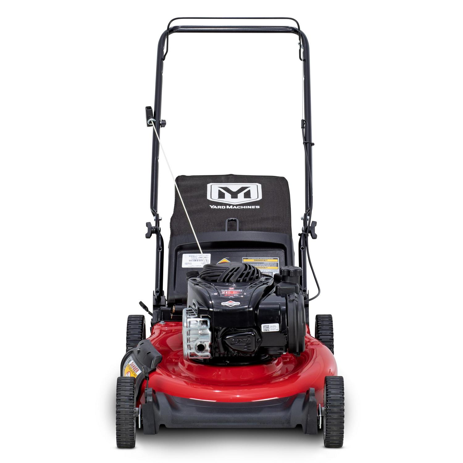 Yard Machines 21��� Gas Push Lawn Mower, 140cc Briggs & Stratton Engine, Steel Deck, 3-in-1 Cutting