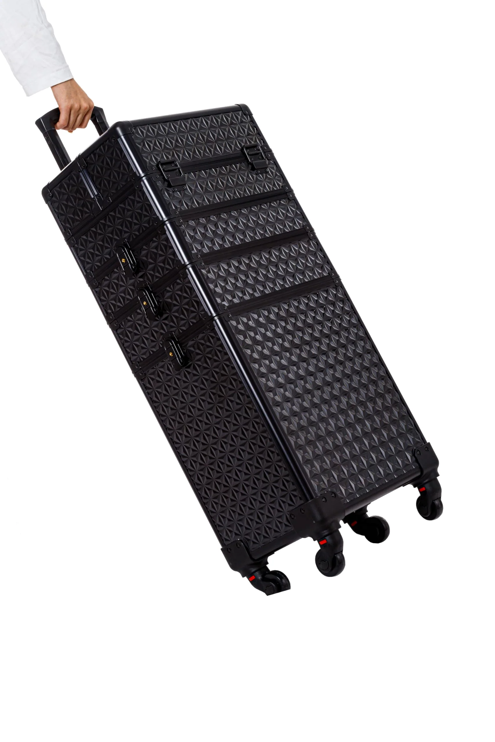 AROUS 5 in 1 Professional Makeup Train Case with 360?? Swivel Wheels