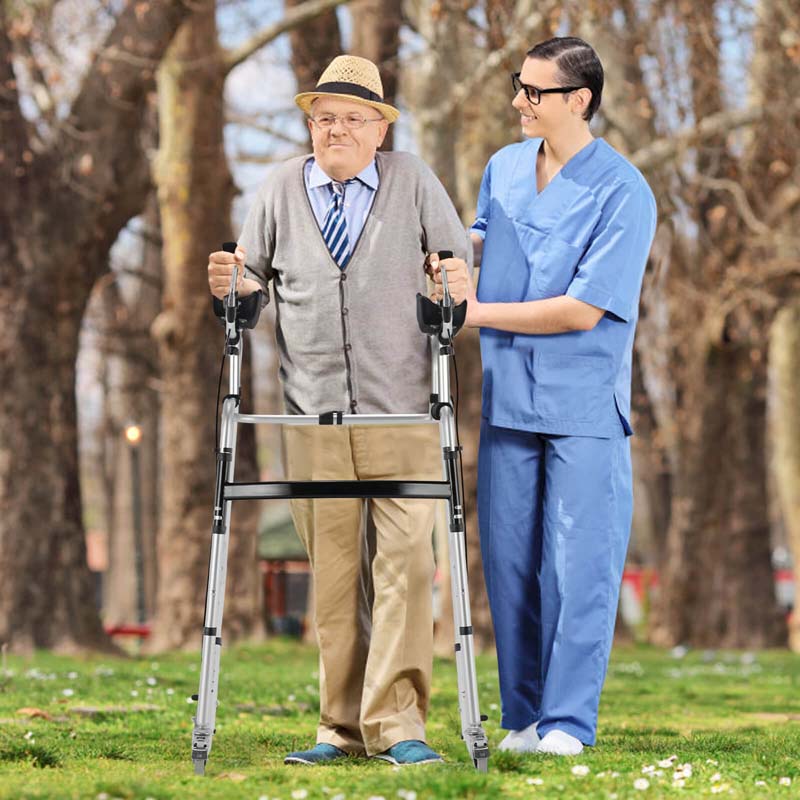 Foldable Standard Walker with 5