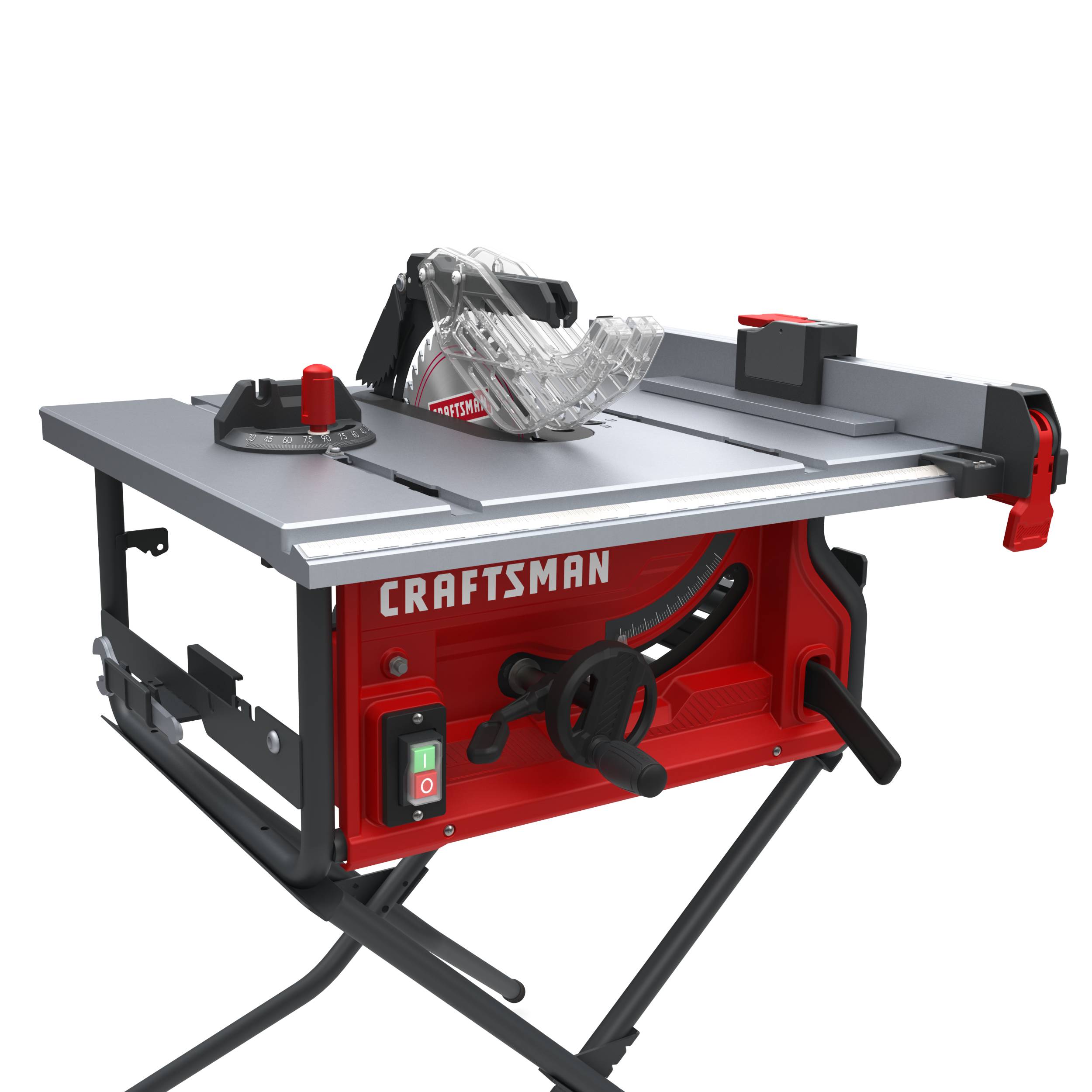 10-in Carbide-tipped Blade 15-Amp Portable Jobsite Table Saw with Folding Stand