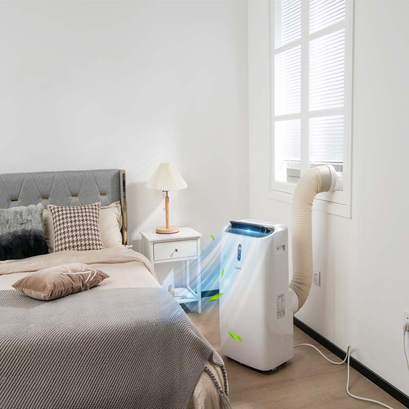 12000 BTU 4-in-1 Portable Air Conditioner w/Heat Cool Fan Dry & Sleep Mode, WiFi & Alexa Control AC Unit, Cools Up to 450 sq.ft