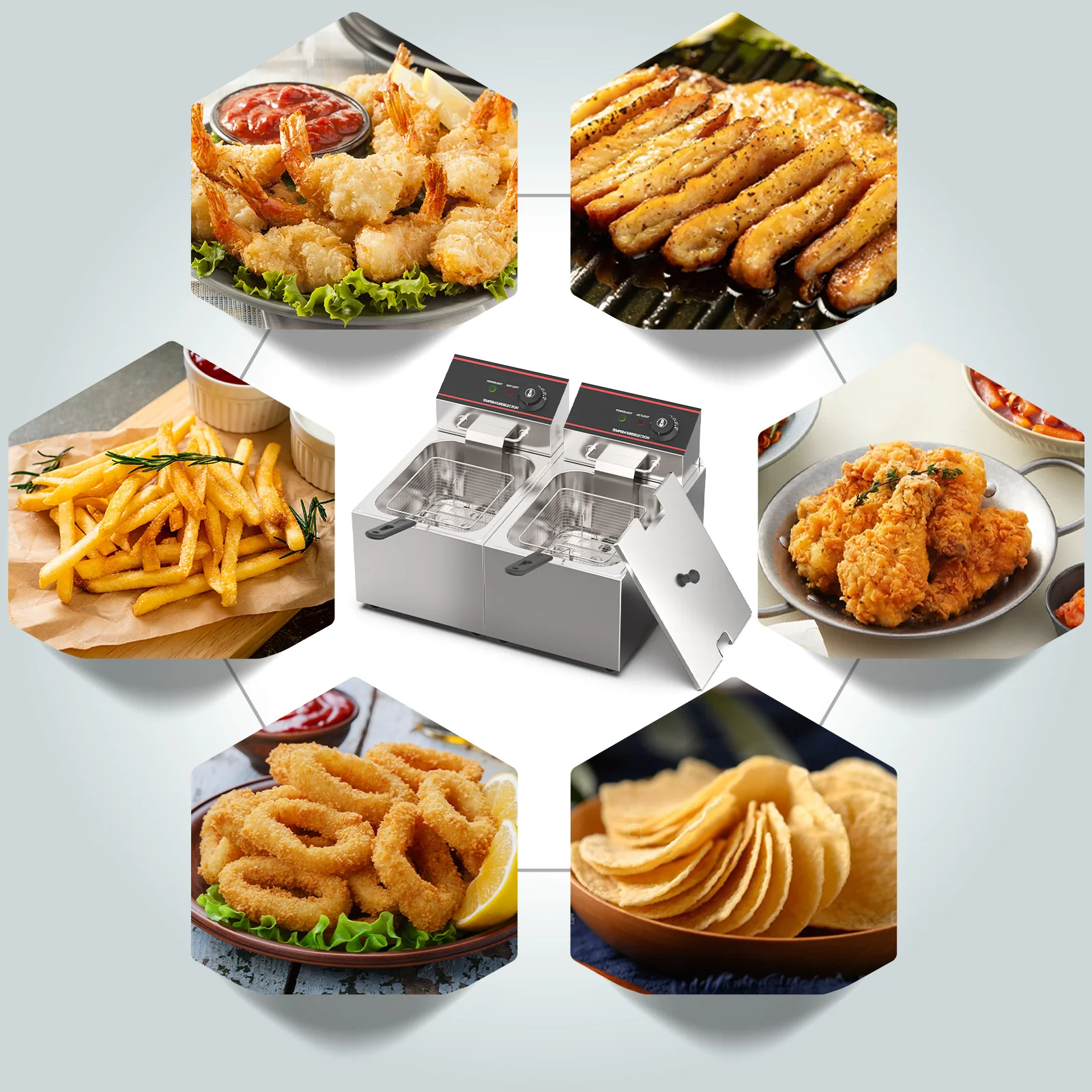 16L Commercial Electric Deep Fryer