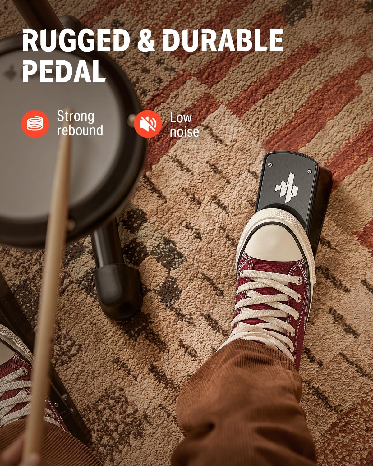 Donner DED-80 Electronic Drum Set, Electric Drum Set for Beginner with 4 Quiet Mesh Drum Pads, 2 Switch Pedal, 180+ Sounds, Throne, On-Ear Headphones, Sticks, and Melodics Lessons Included. sgtnighsdesigns