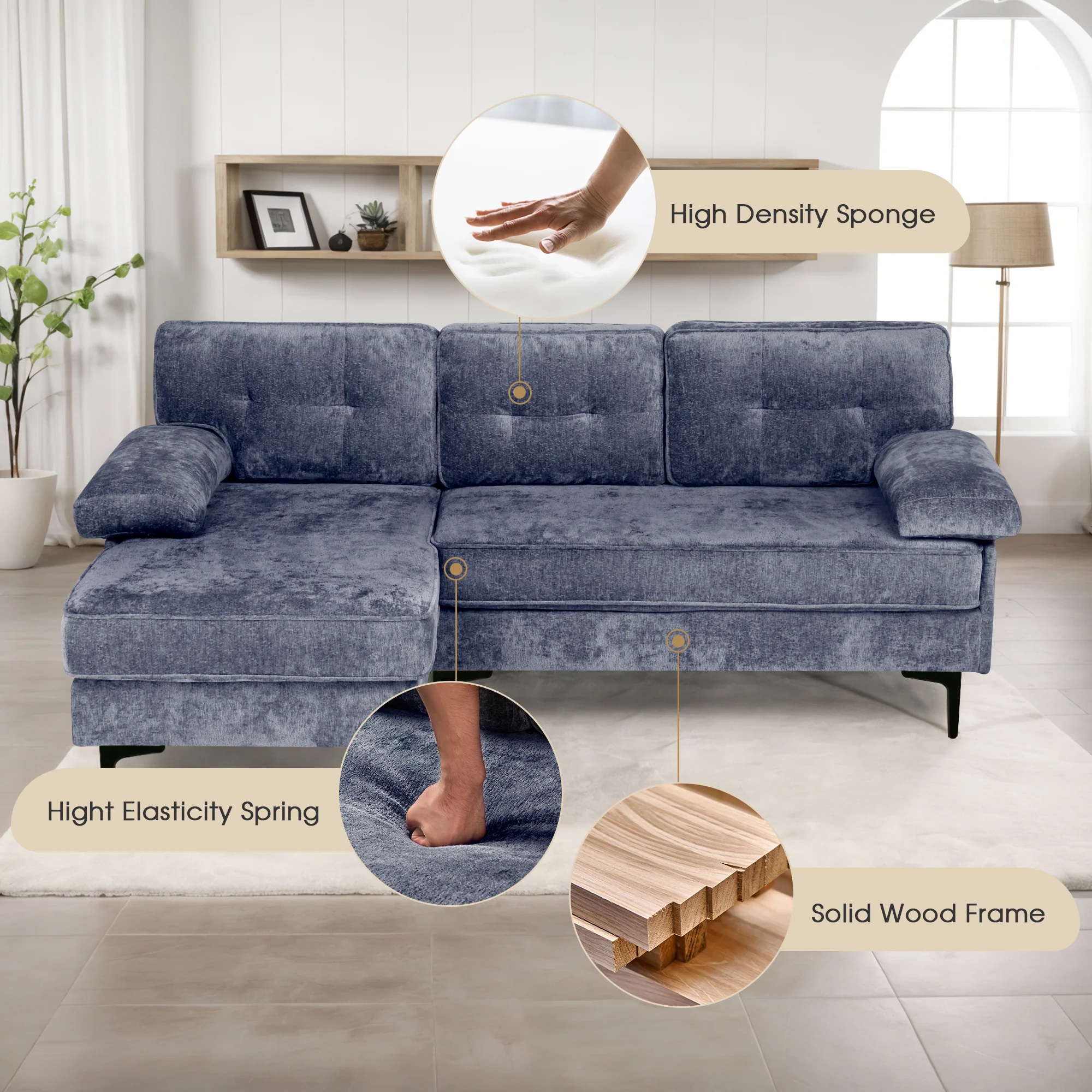 Sofa 3 Seaters Sofa L Shape(Pre-order)