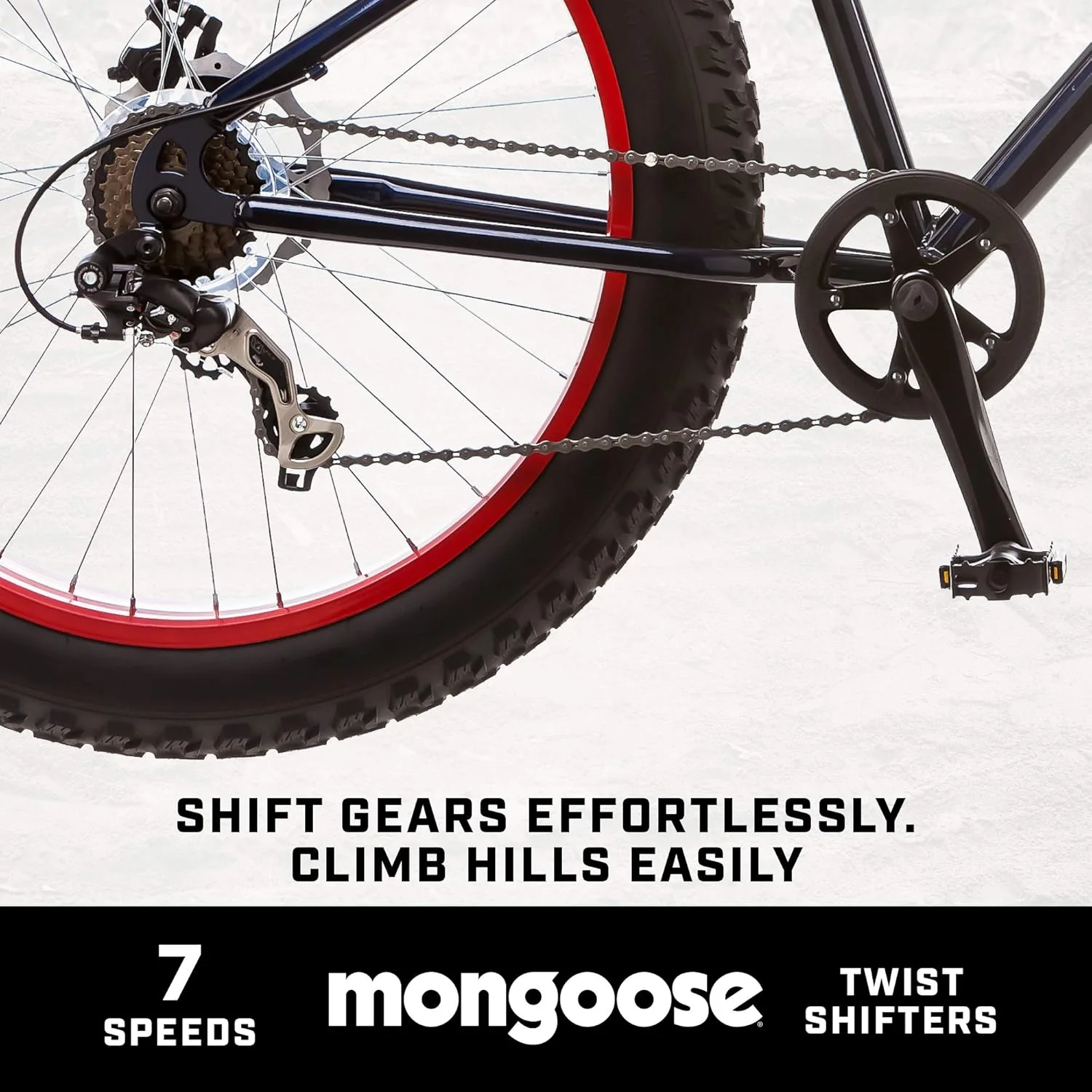 Mongoose Dolomite Fat Tire Mens Mountain Bike