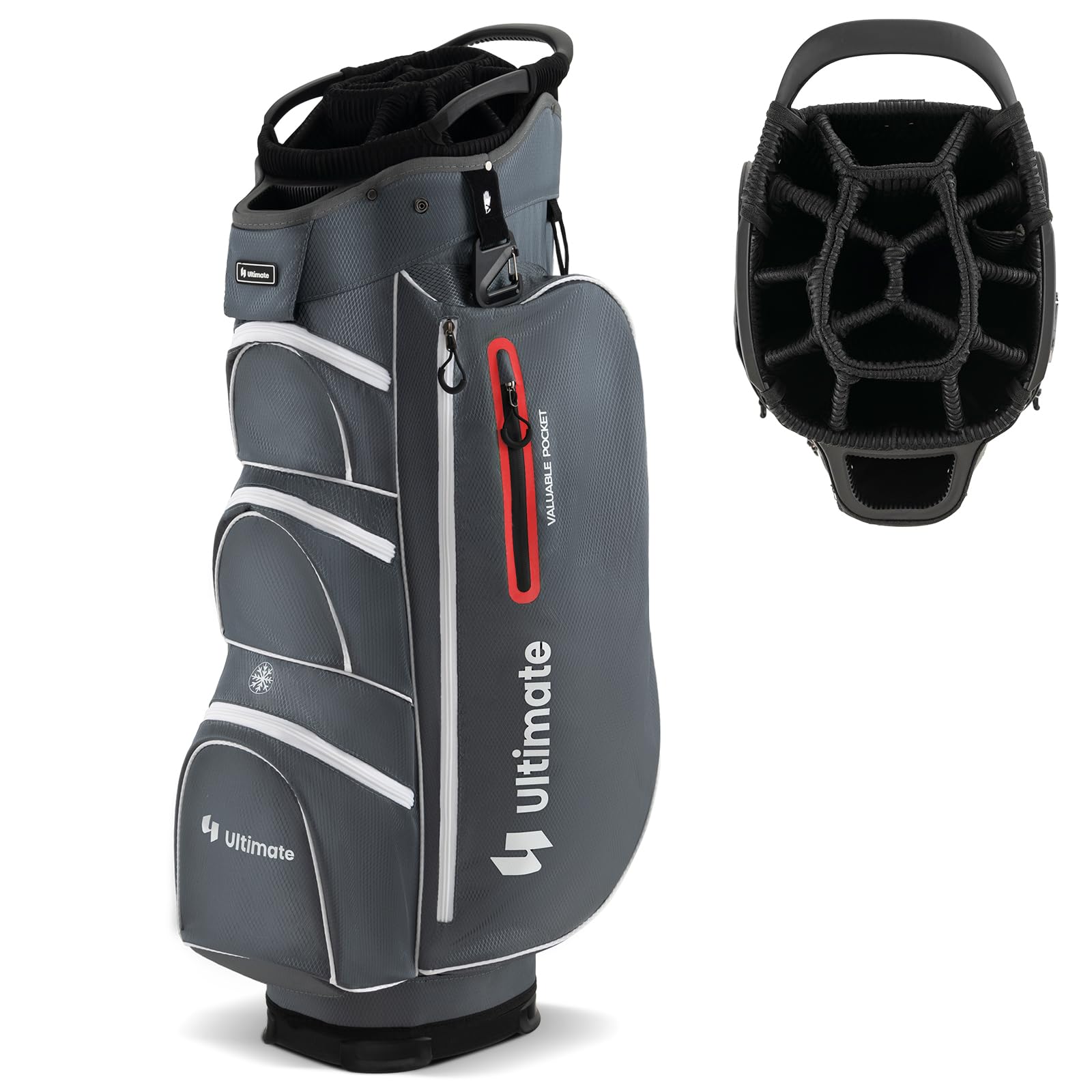 Golf Cart Bag with 15-Way Top Dividers