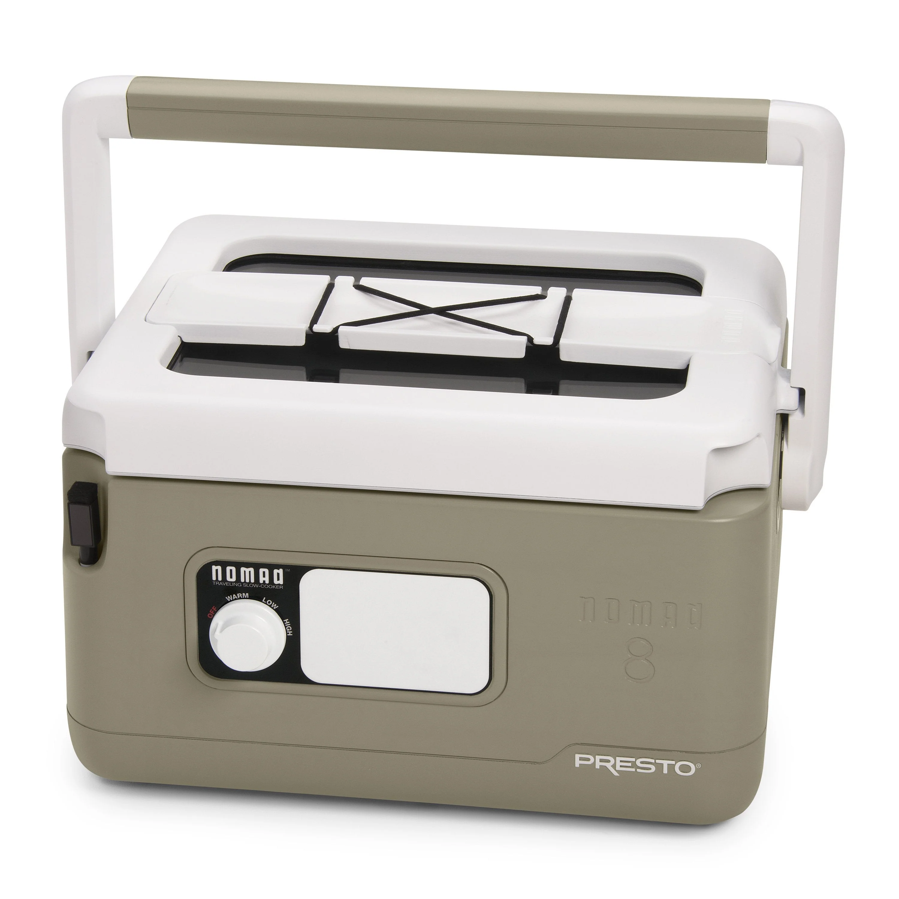 8-Quart Nomad Traveling Slow Cooker in Tan