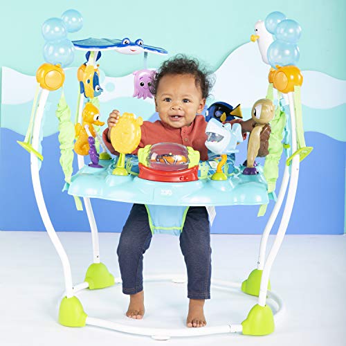 Bright Starts Disney Baby Finding Nemo Activity Center Jumper with Interactive Toys, 360�� Seat, Adjustable Positions
