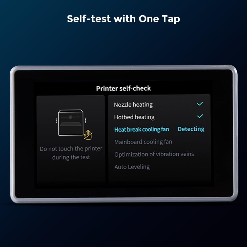 2024 New Version Creality K1C 3D Printer, 600mm/s Fast Printing Speed and Clog-free Direct Extruder, Support 300�� Printing and Carbon Fiber Filament, Auto Leveling and AI Camera 8.66*8.66*9.84 inch