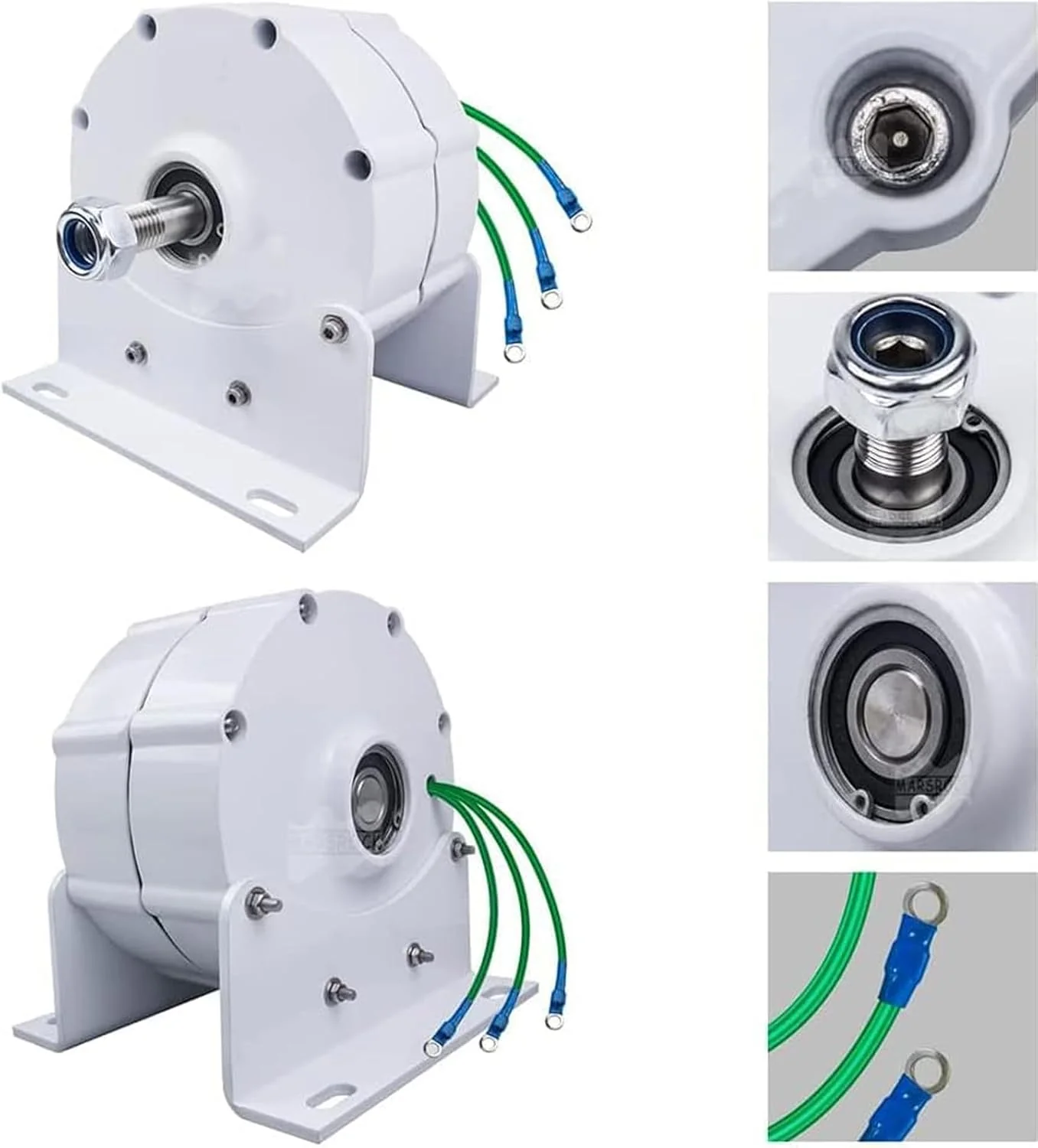 12000W Low RPM Permanent Magnet Generator 12V 24V 48V 120V 220V, Free Energy Gearless Permanent Magnet Generator Motor DIY for Wind Turbine Water Turbine,12V