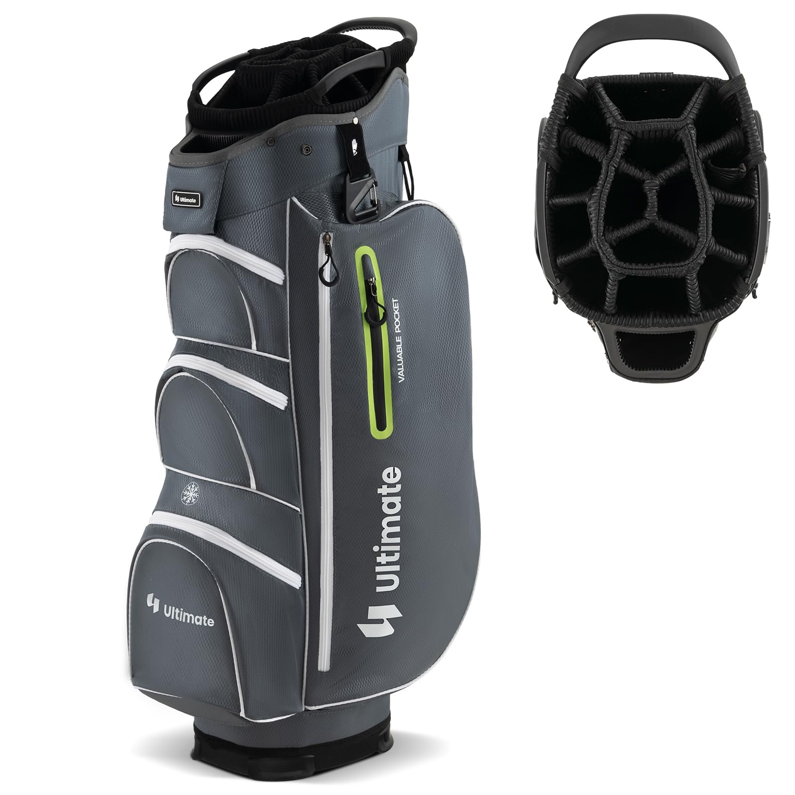 Golf Cart Bag with 15-Way Top Dividers