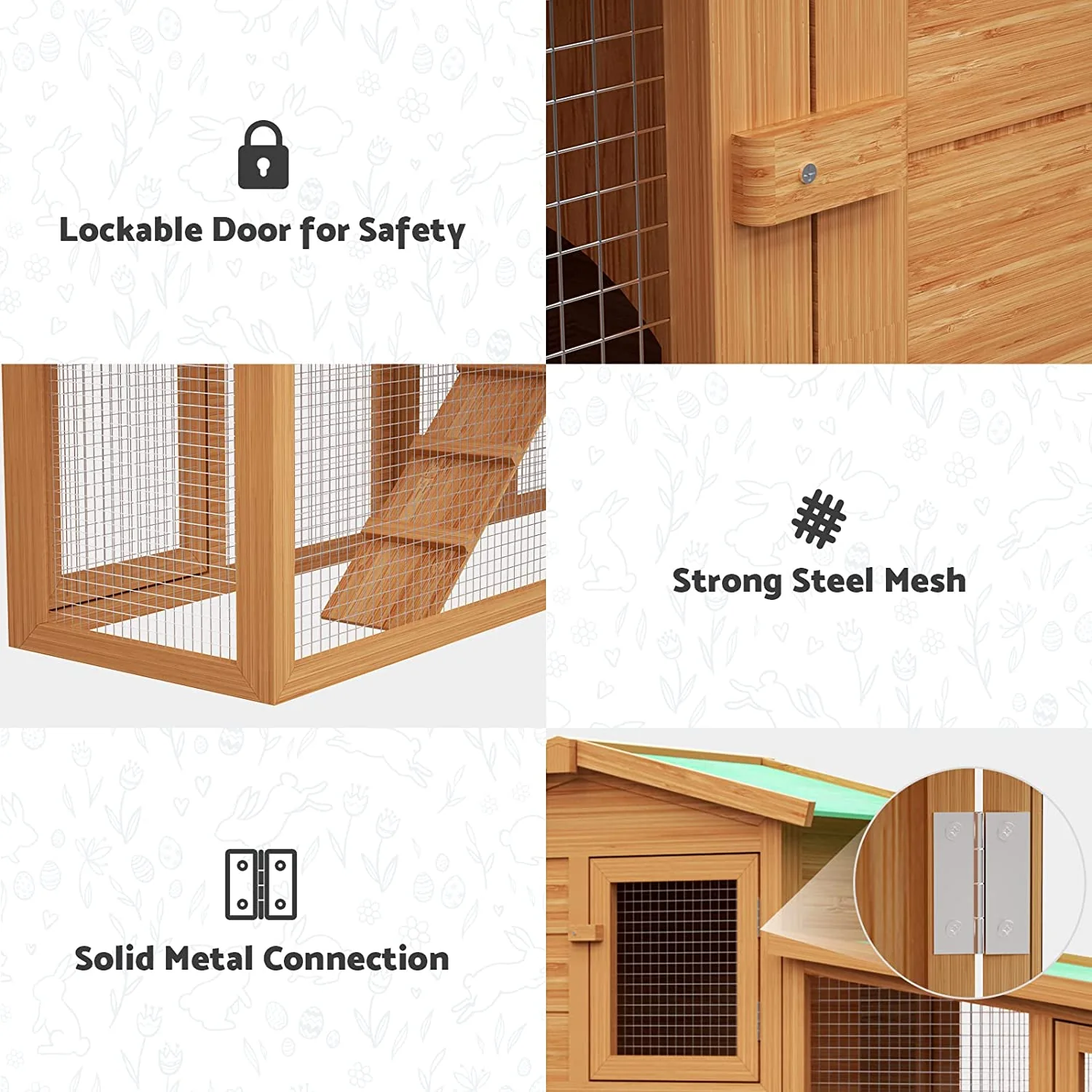 Rabbit Hutch Chicken Coop 2 Level