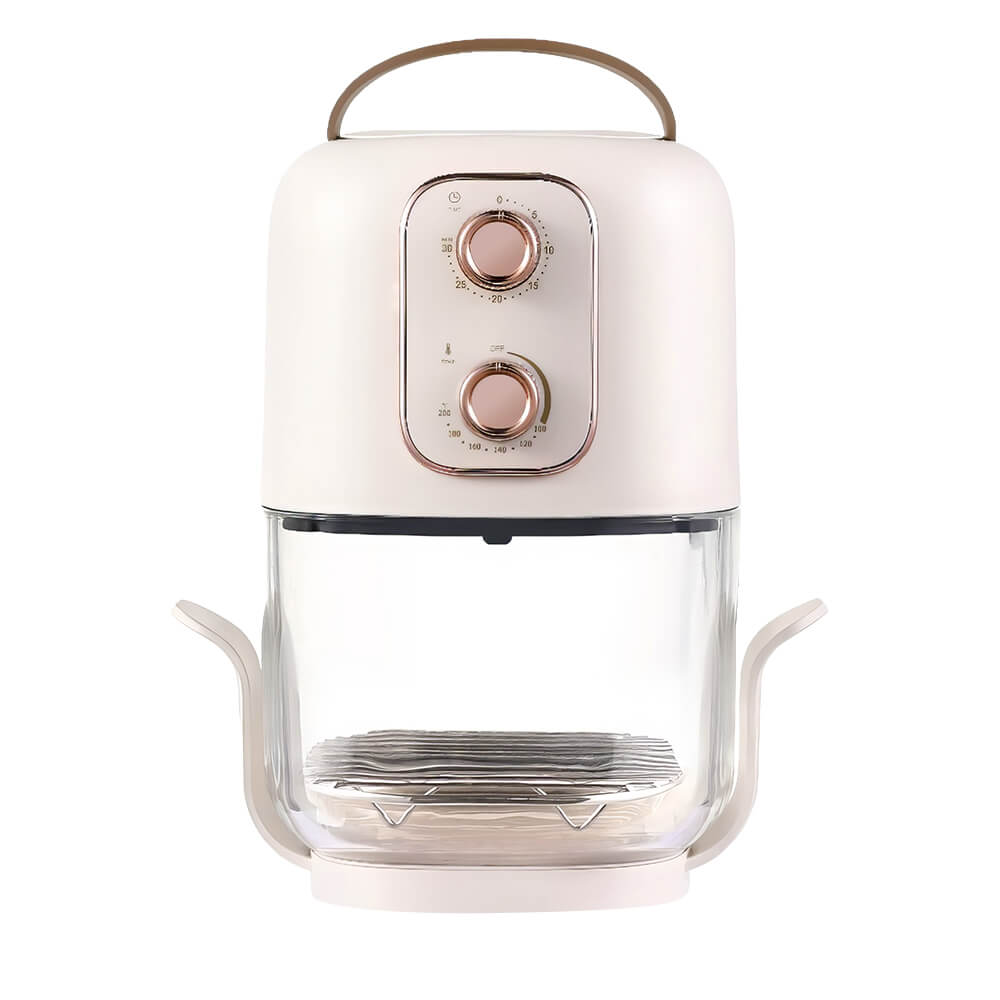 360�� Visible Glass Oil-free Air Fryer Baked Potatoes 2.5-Qt