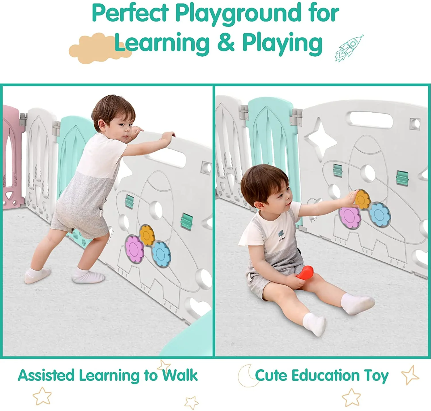 Baby Playpen Foldable Toddler Fence Room
