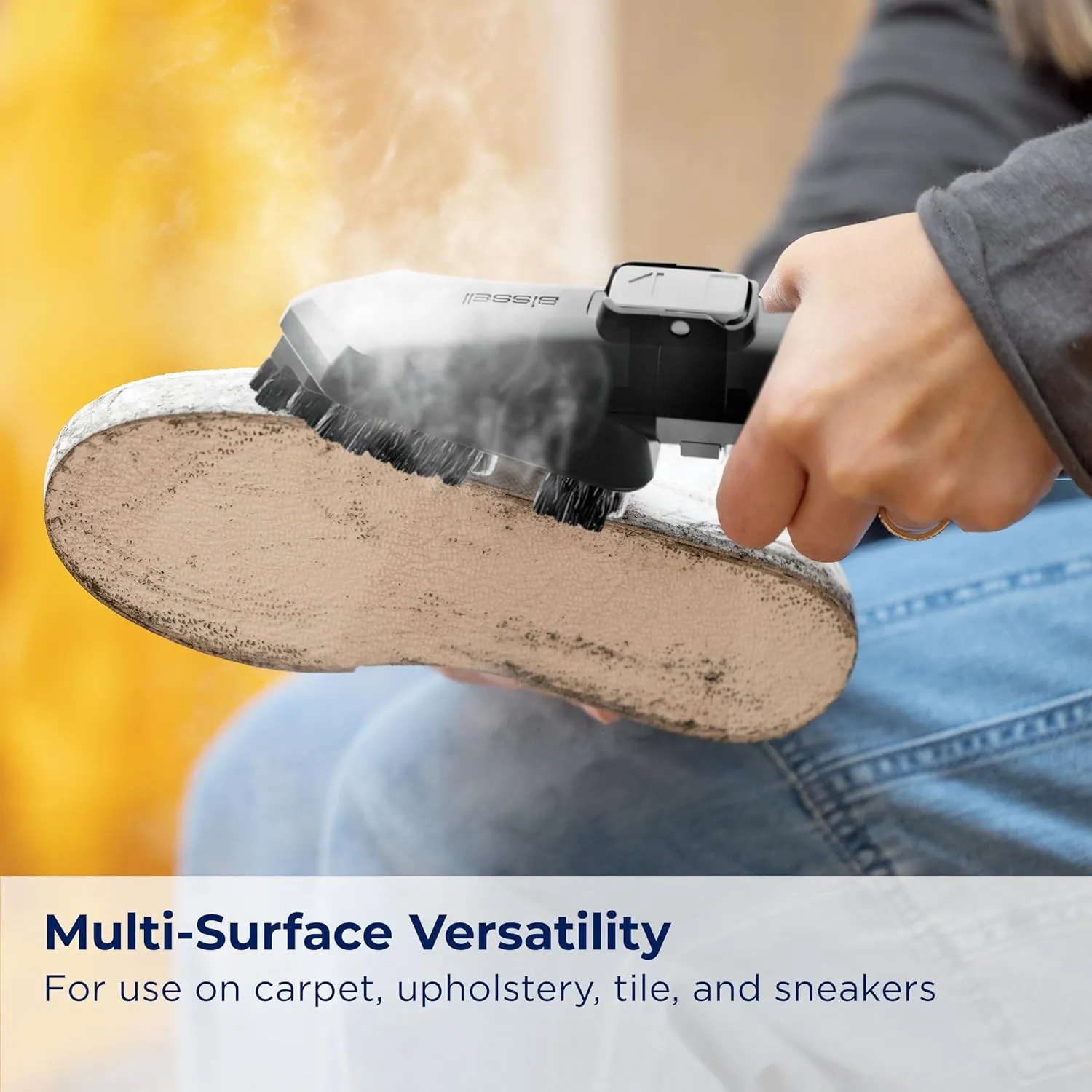 Green HydroSteam Multi-Purpose Portable Carpet and Upholstery Cleaner, Car and Auto Detailer, 3618, Black and Copper Harbor