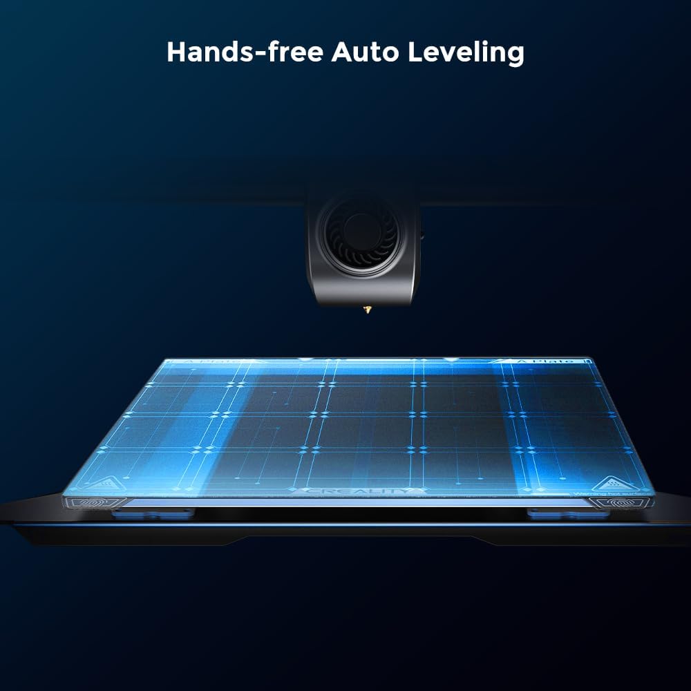 2024 New Version Creality K1C 3D Printer, 600mm/s Fast Printing Speed and Clog-free Direct Extruder, Support 300�� Printing and Carbon Fiber Filament, Auto Leveling and AI Camera 8.66*8.66*9.84 inch