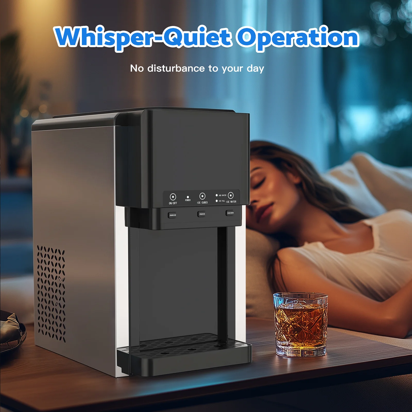 3-in-1 Ice Maker with Cold Water Dispenser