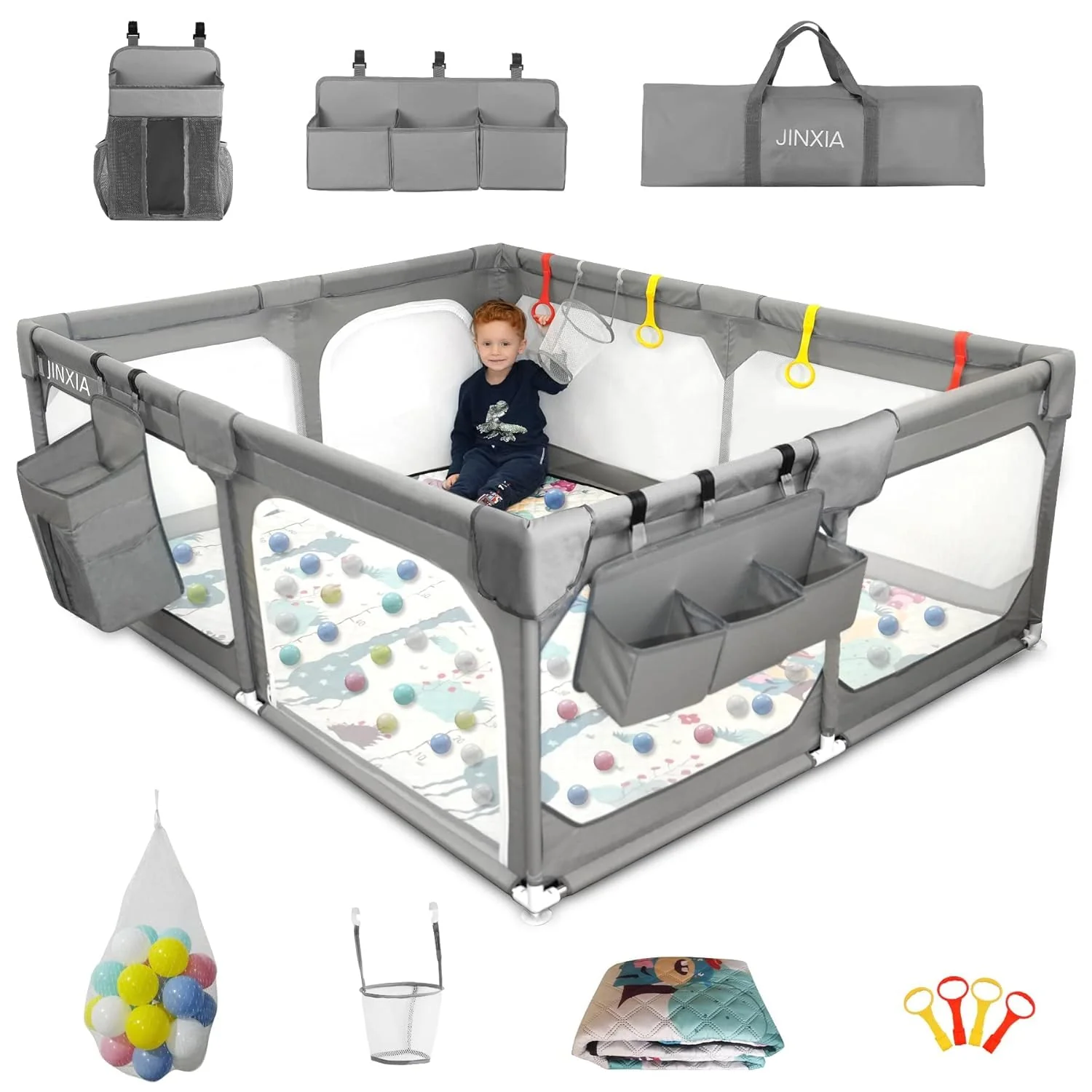 Baby Playpen with Mat 75