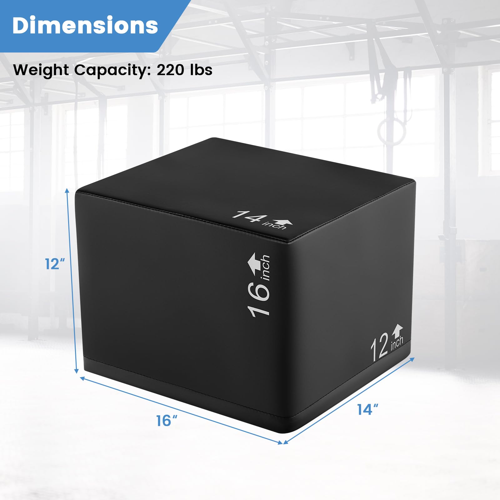 3 in 1 High Density Foam Plyometric Jump Box