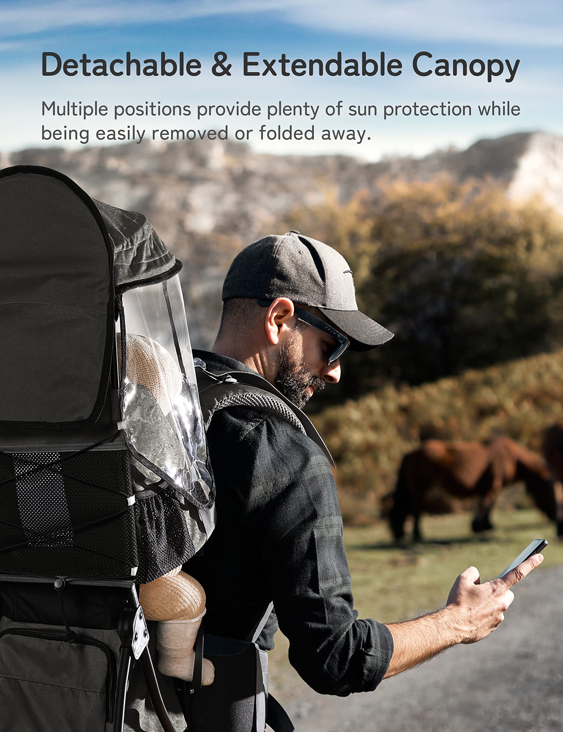 Besrey Baby Backpack Carrier, Toddler Hiking Backpack