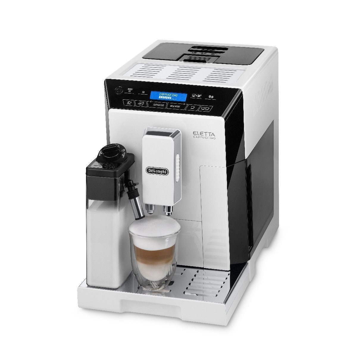 DeLonghi Eletta Cappuccino Super Automatic Espresso Machine (ECAM44660W / White)