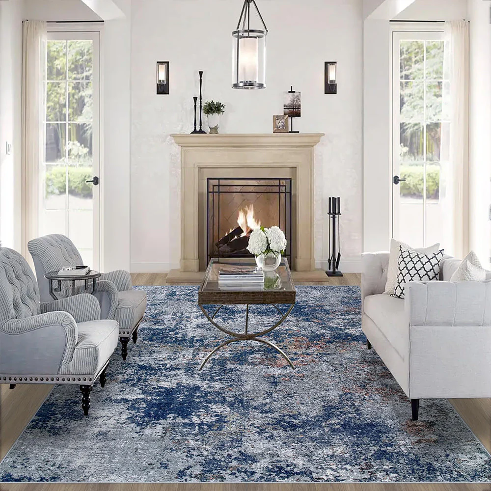 Area Rug Living Room Rugs: Large Machine Washable Area Rug for Bedroom