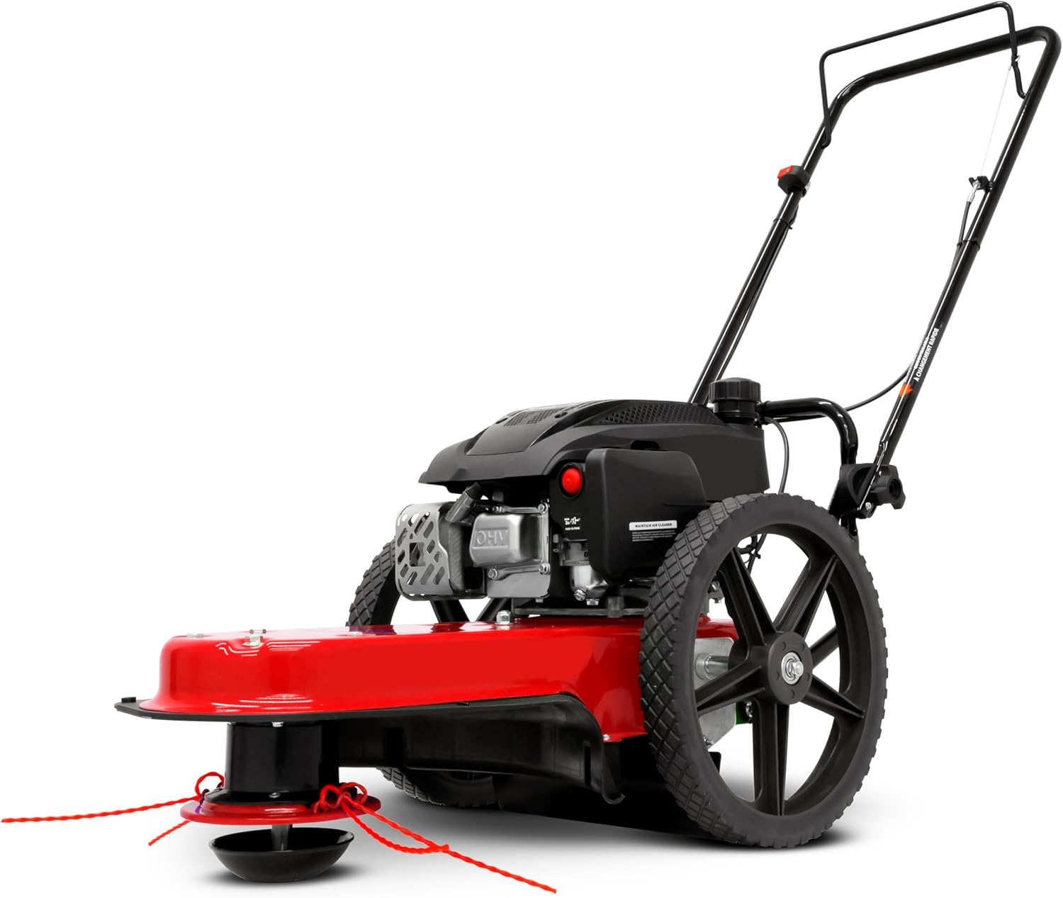 Walk Behind String Mower With 160cc Viper 4-Cycle Engine, 22 ?Cutting Diameter, 14 ?Never-Go-Flat Wheels, Easy Assembly, Adjustable Handlebar, Model # 40314