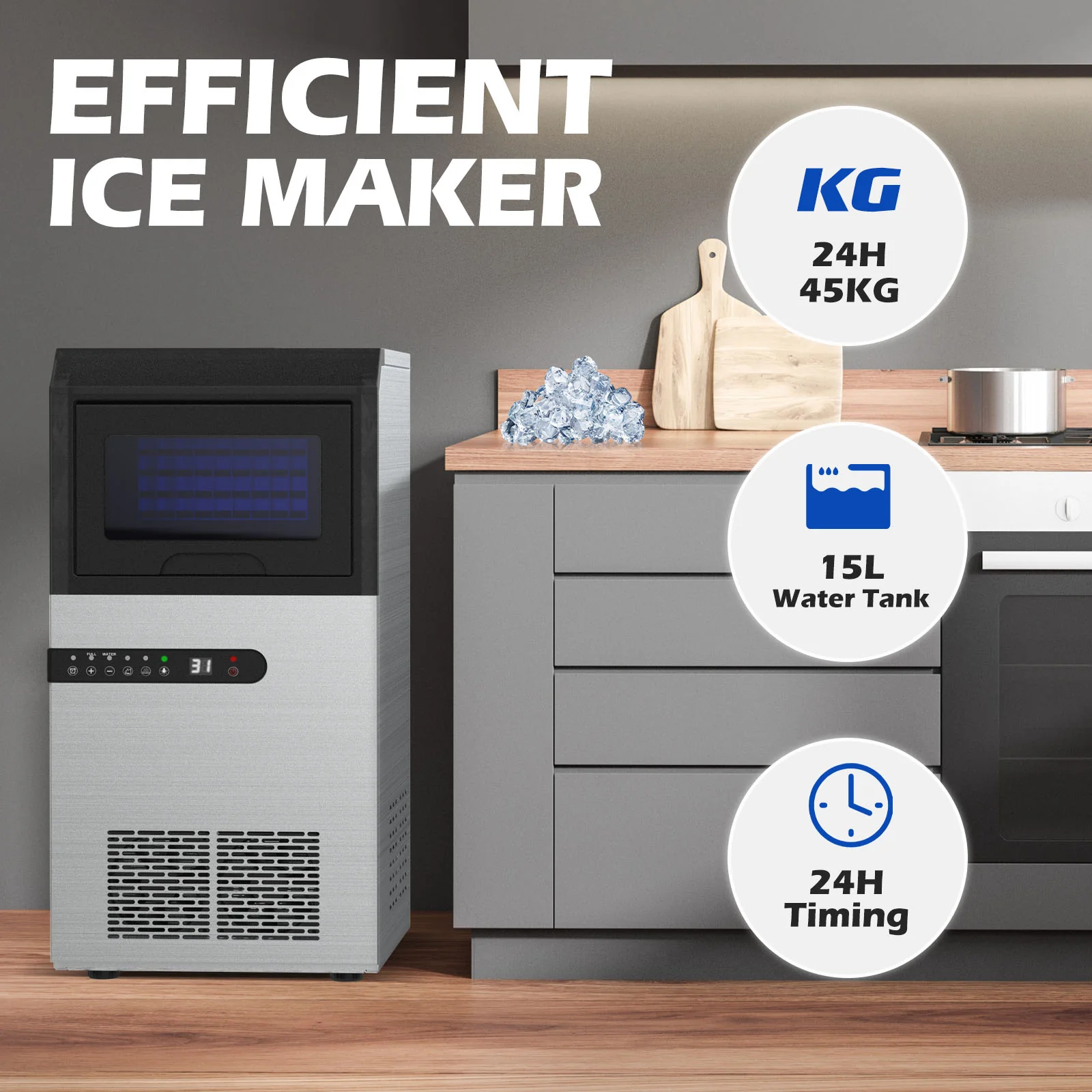 Commercial Ice Maker 45KG/24H