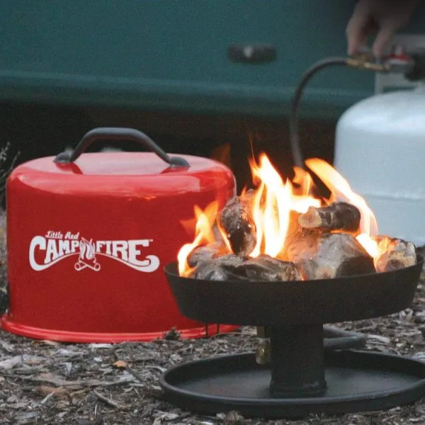 Camco Little Red Campfire 11.25��� Portable Propane Fire Pit with 65,000 BTU for Camping & Patios