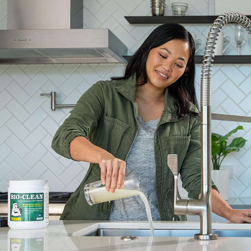 Bio-Clean Natural Drain Cleaner 2lb Canister ?C Enzyme-Based for Septic Tanks & Grease Traps, Eco-Friendly, 100 Treatments