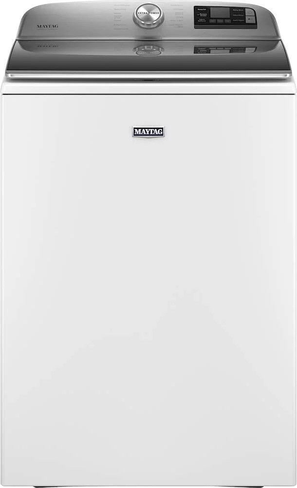 Maytag �C 5.3 Cu. Ft. High Efficiency Smart Top Load Washer with Extra Power Button �C White