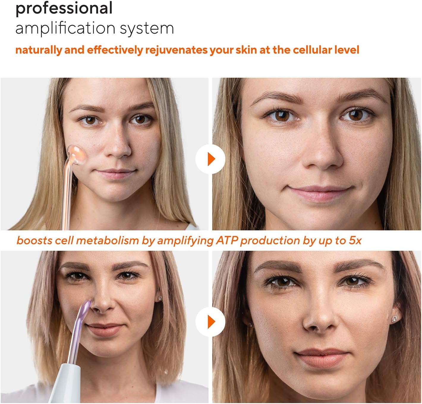 NuDerma Professional Skin Therapy Wand - Portable Skin Therapy Machine with 6 Neon & Argon Wands �C Boost Your Skin �C Clear Firm & Tighten